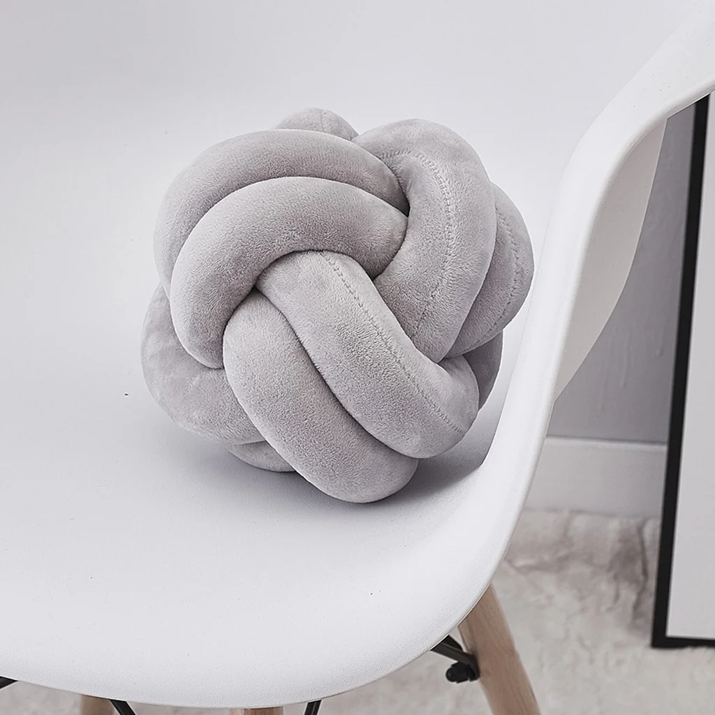 Plush Knot Cushion Pillow - Image 7