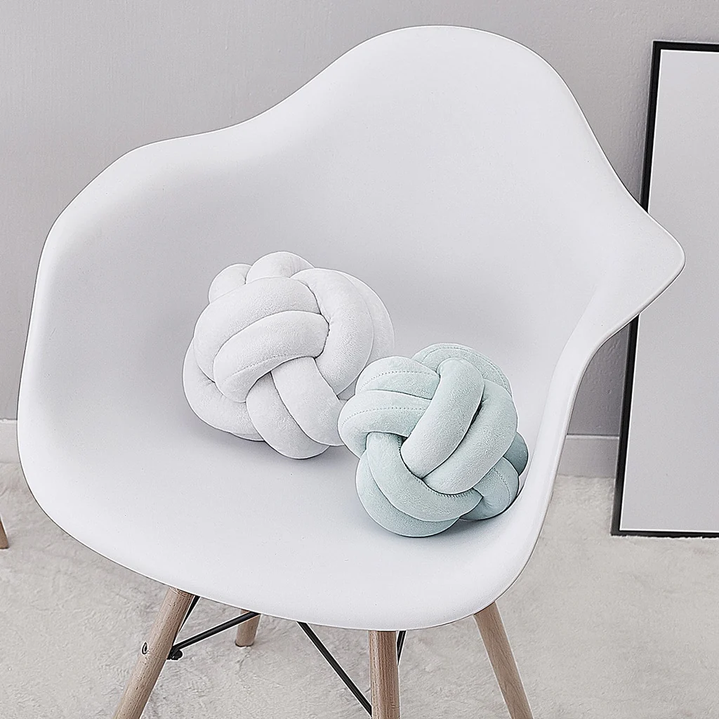 Plush Knot Cushion Pillow - Image 9