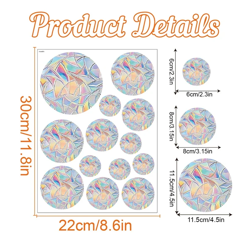 Rainbow Sun Catcher Window Stickers - Image 11