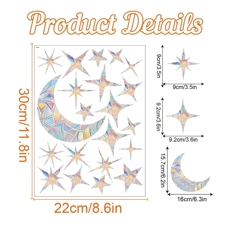 Rainbow Sun Catcher Window Stickers - Image 8