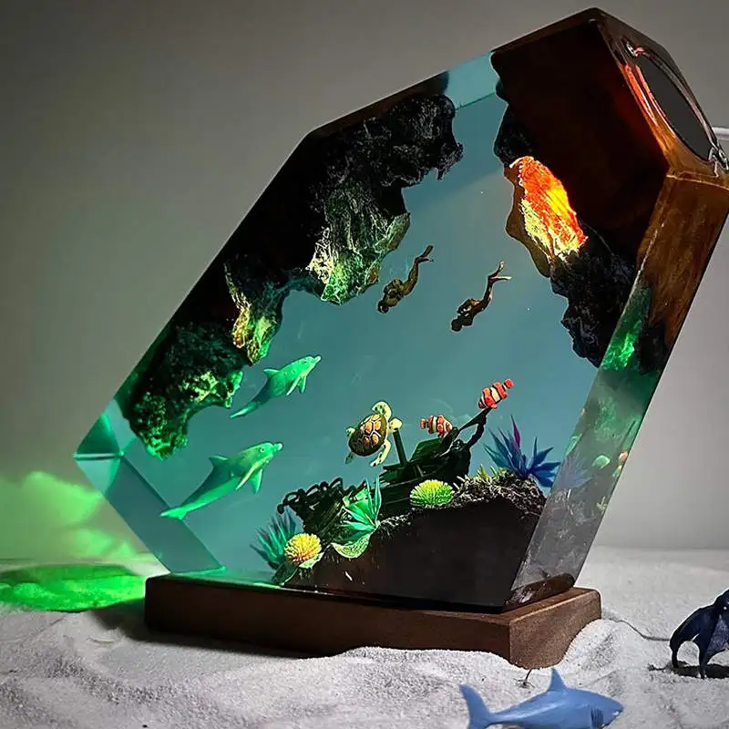 Sea Underwater Resin Statue Lamp - Image 10