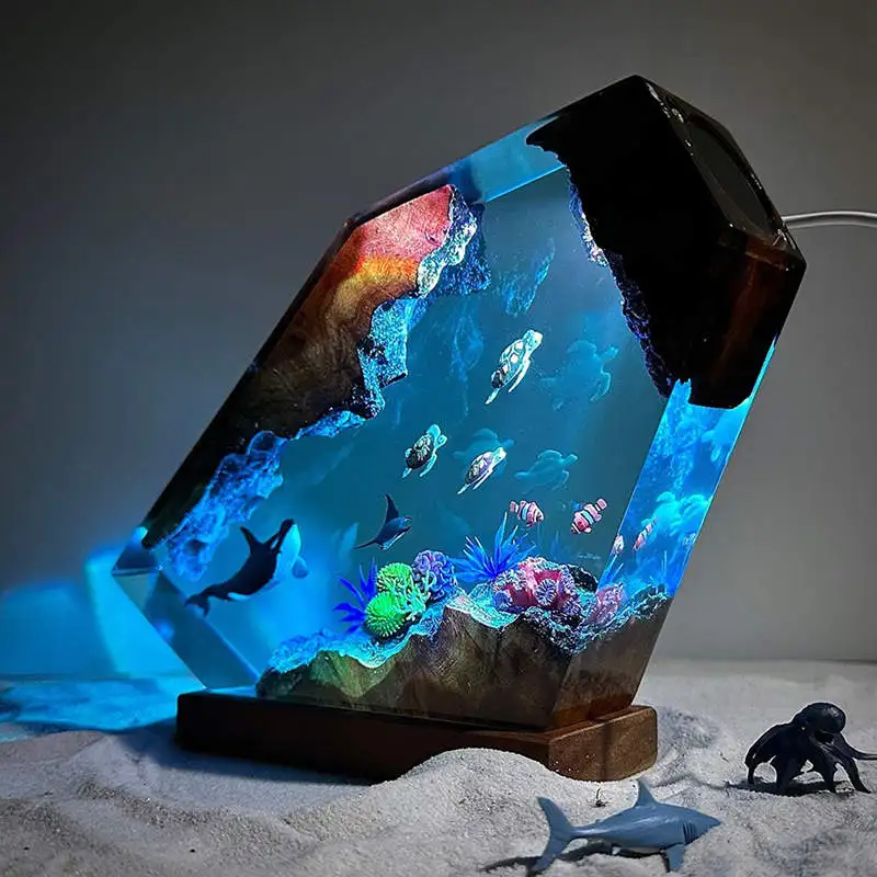 Sea Underwater Resin Statue Lamp - Image 11