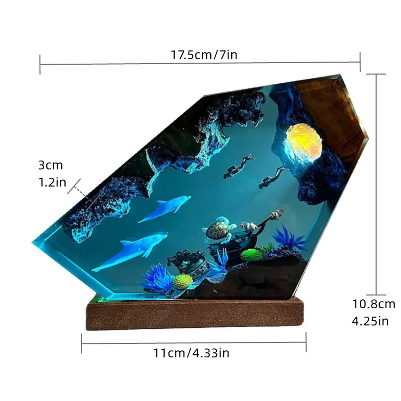 Sea Underwater Resin Statue Lamp - Image 17
