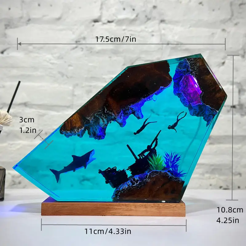Sea Underwater Resin Statue Lamp - Image 19