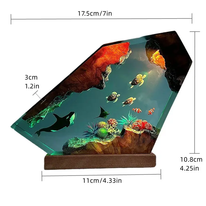 Sea Underwater Resin Statue Lamp - Image 20