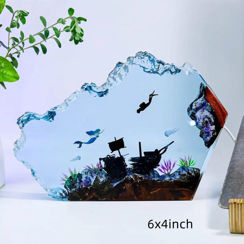 Sea Underwater Resin Statue Lamp - Image 21