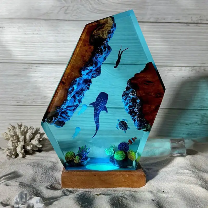 Sea Underwater Resin Statue Lamp - Image 3