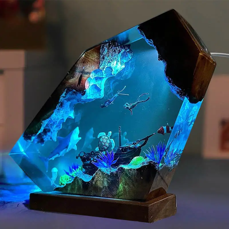 Sea Underwater Resin Statue Lamp - Image 5