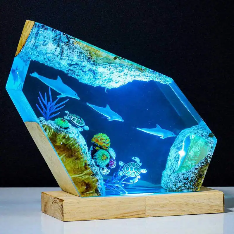 Sea Underwater Resin Statue Lamp - Image 9