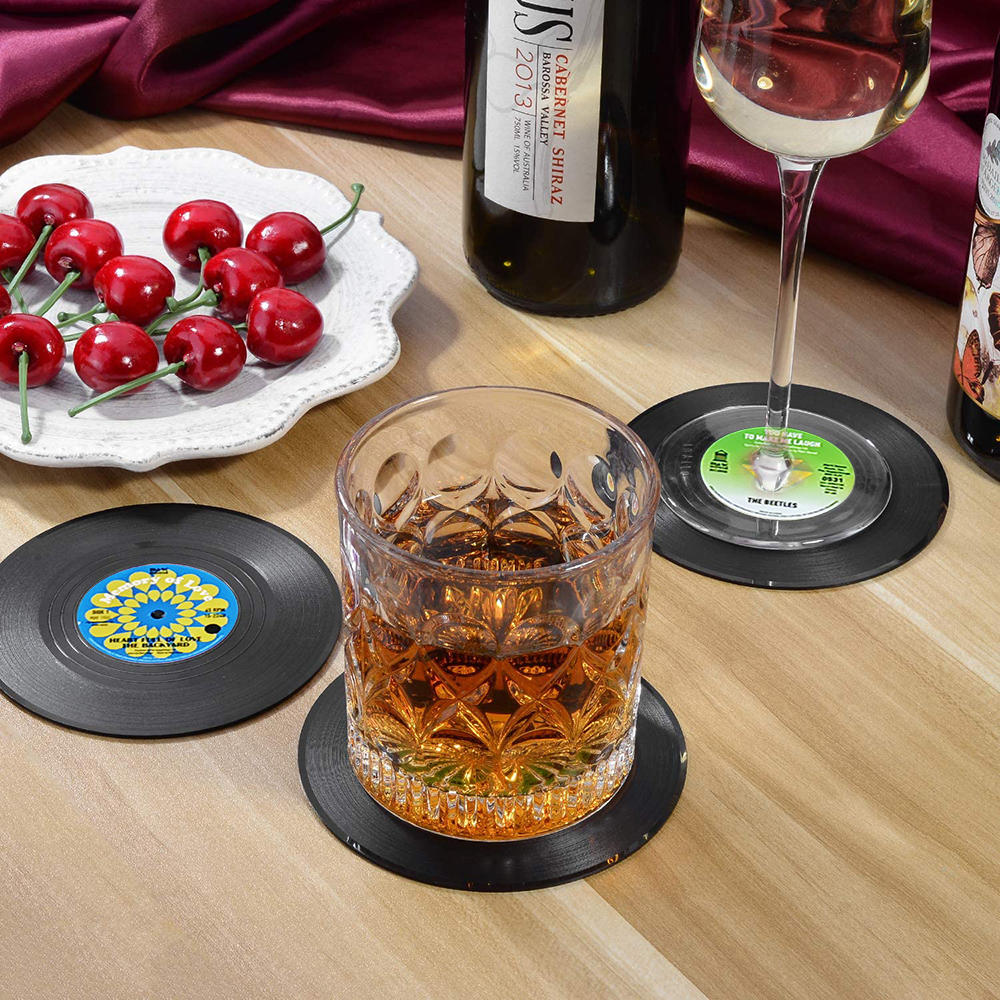 Set of Vinyl Coasters for Drinks - Image 10