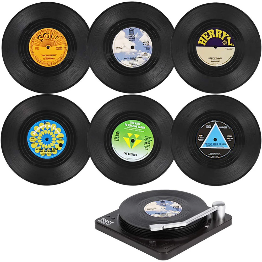 Set of Vinyl Coasters for Drinks - Image 12