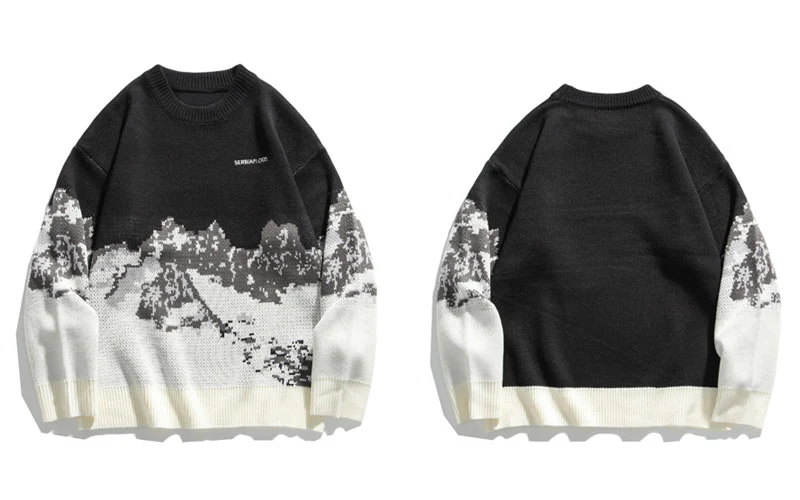 Snow Mountain Knitted Sweaters - Image 3