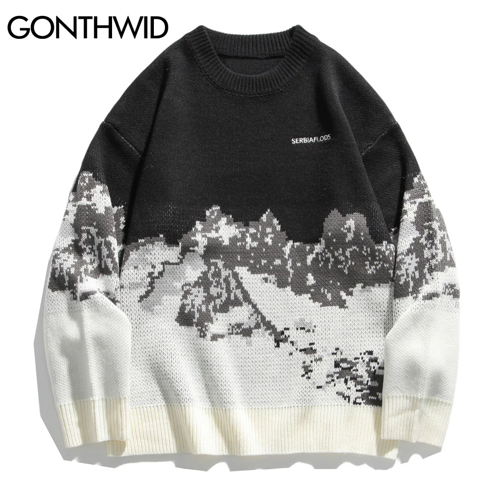 Snow Mountain Knitted Sweaters - Image 8