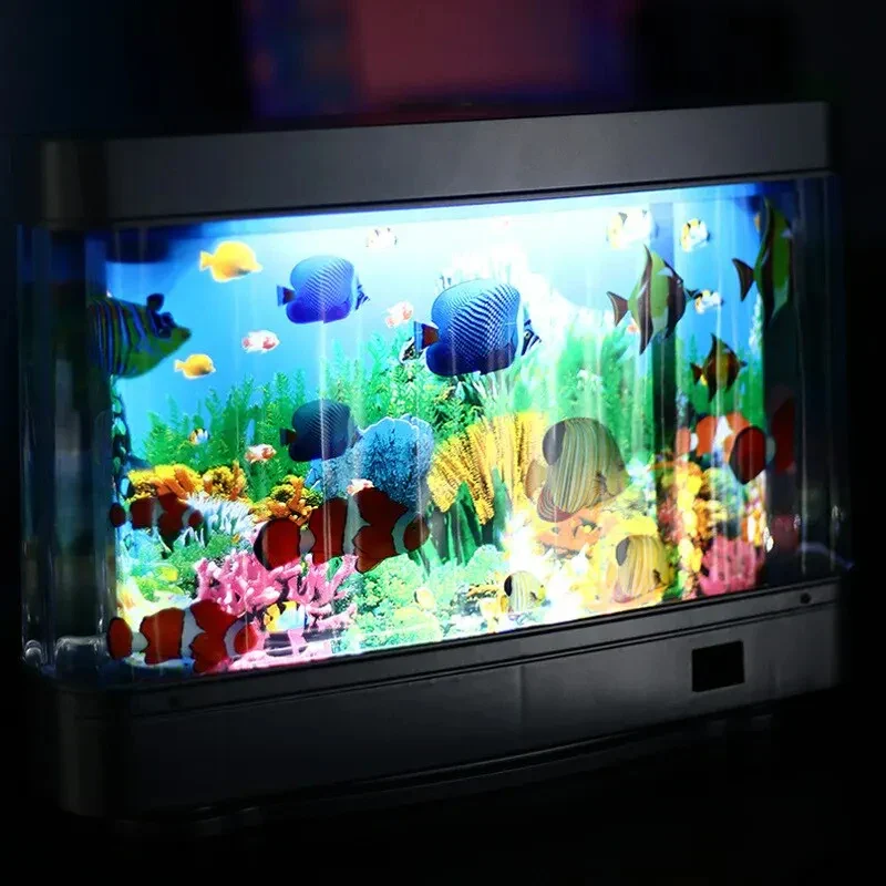Frutiger Aero Tropical Fish Tank Lamps - Image 4