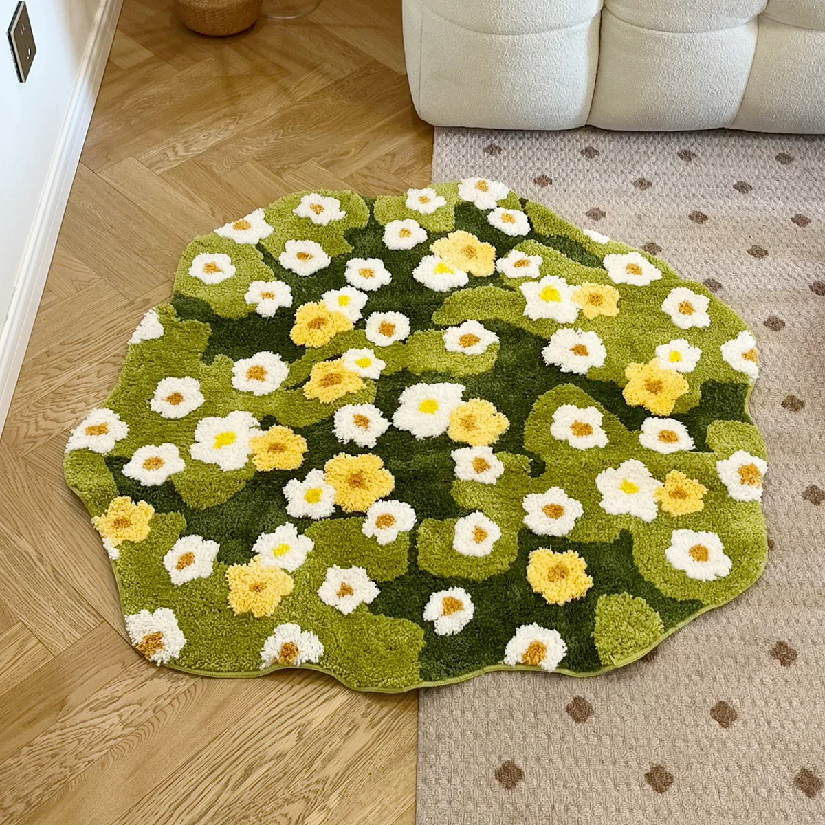 Tufting Moss Bathroom Mat Soft Rug