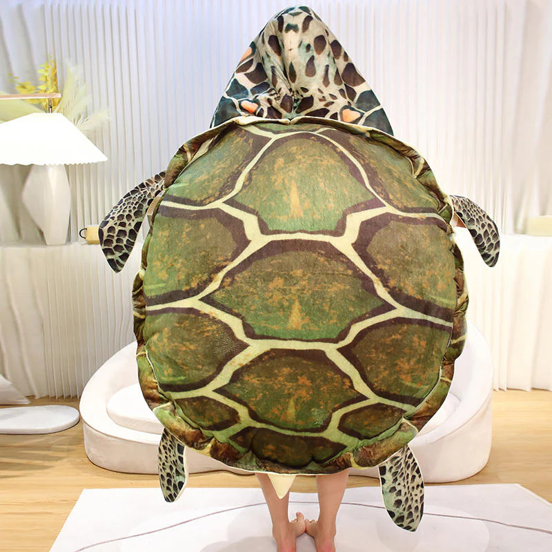 Turtle Shell Plush Sleeping Bag - Image 3