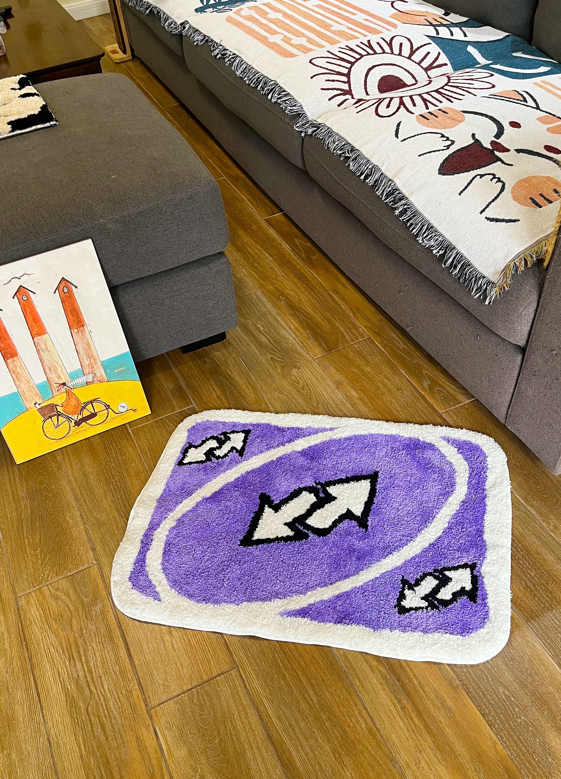 UNO Reverse Card Rug - Image 6