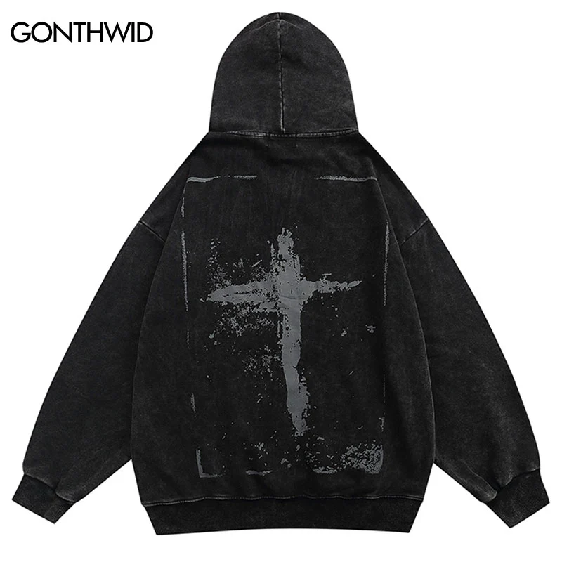 Vintage Cross Washed Hoodie