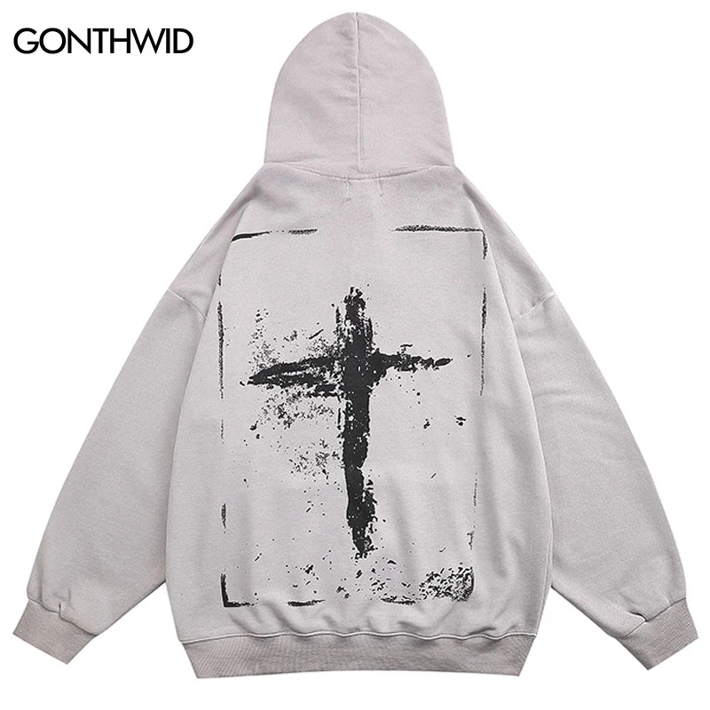 Vintage Cross Washed Hoodie - Image 5
