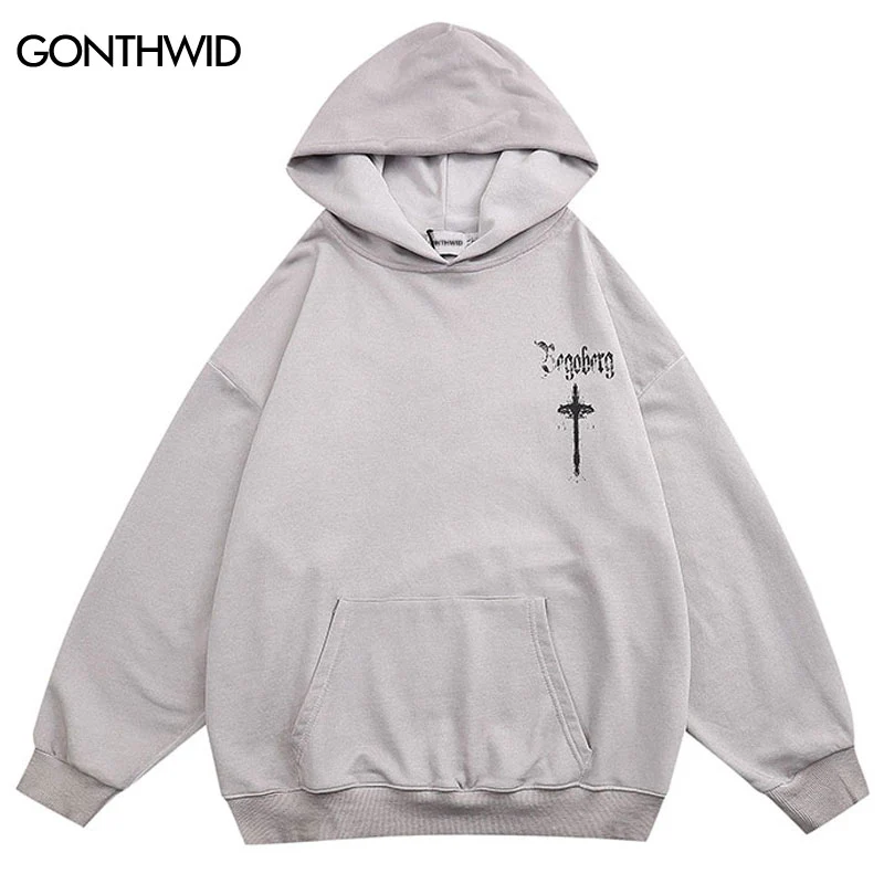 Vintage Cross Washed Hoodie - Image 6