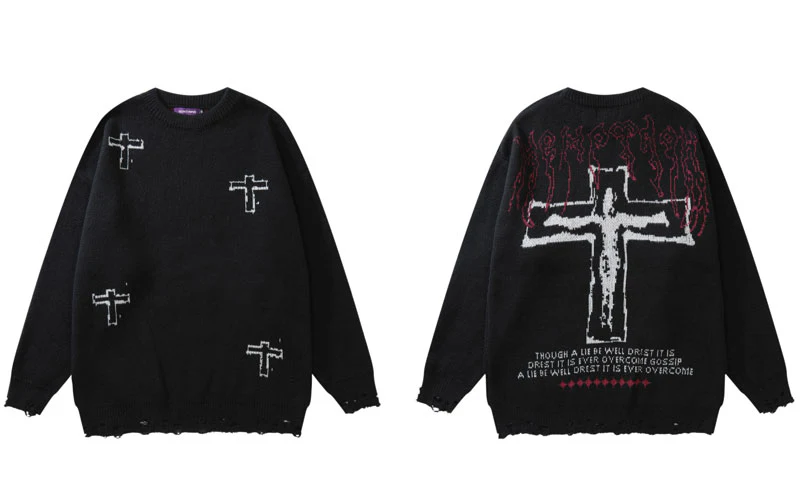Vintage Sweater Y2K Grunge - Image 3