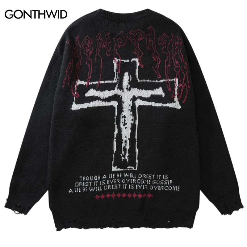 Vintage Sweater Y2K Grunge - Image 5