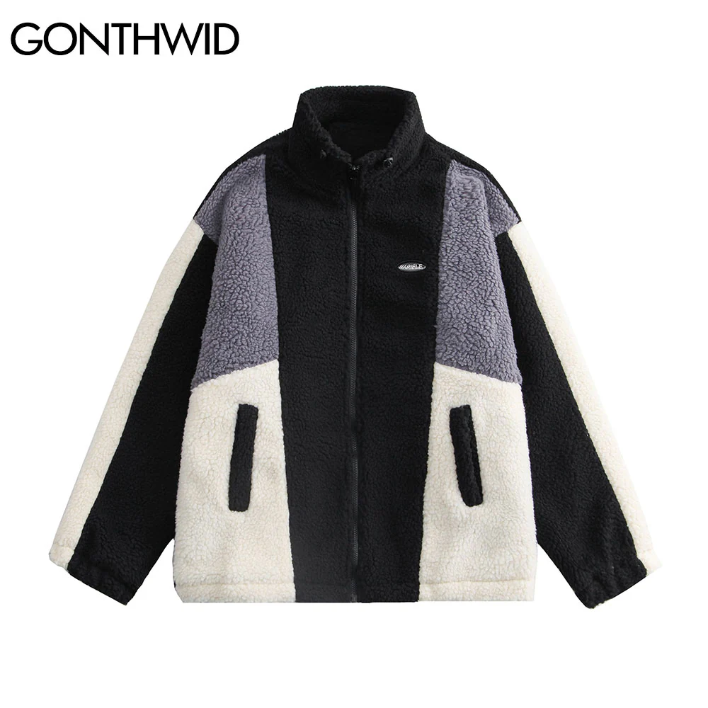 White and Blue Fleece Jacket - Image 6