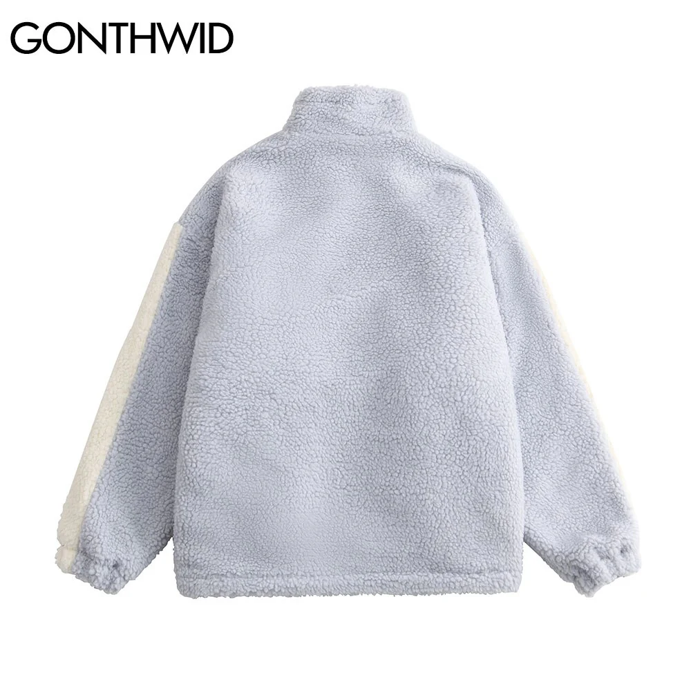 White and Blue Fleece Jacket - Image 7
