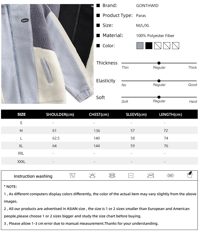 White and Blue Fleece Jacket - Image 9